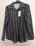 Camicia simil raso fantasia