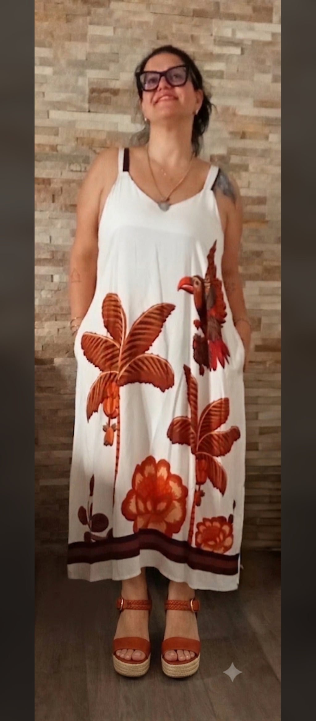 Abito curvy 100% cotone