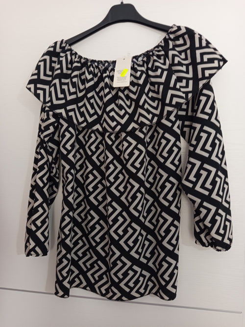 Blusa scollo a barca